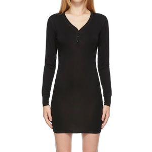 Skims Henley sleep dress onyx